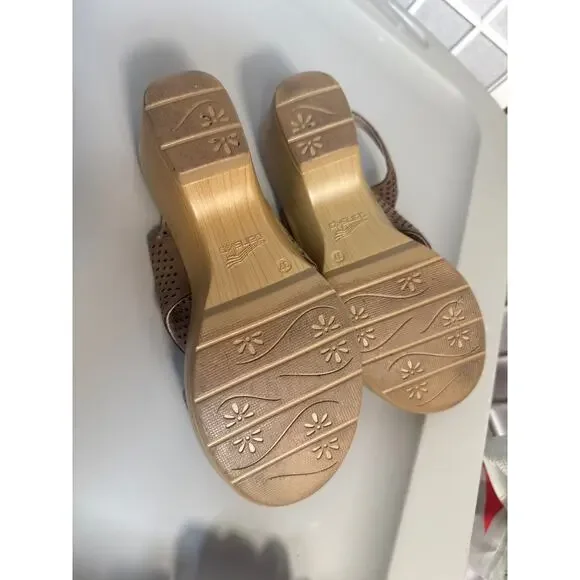 Dansko Jacinda Slingback Sandals – Women’s Size 37 – Taupe Leather - Picture 3 of 4